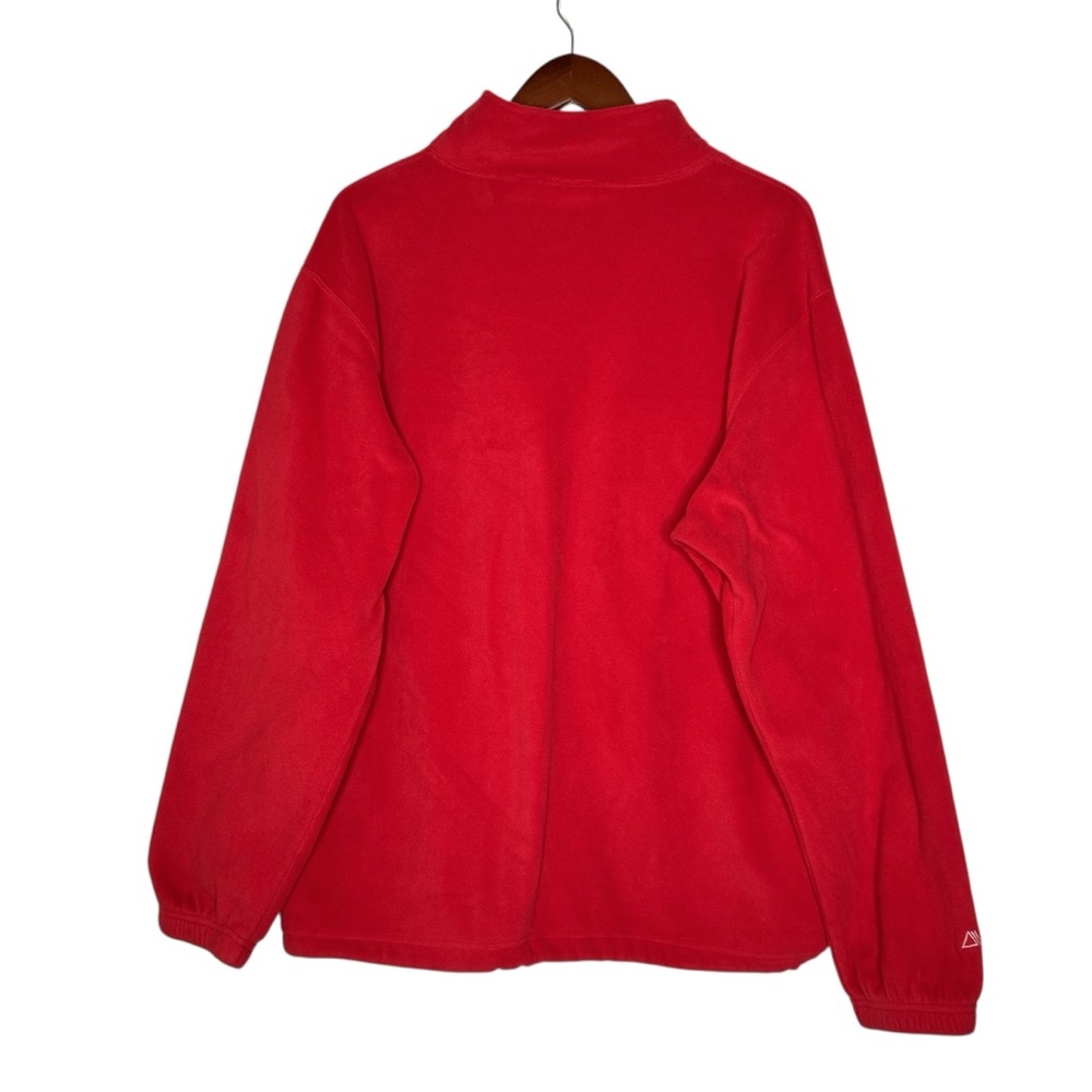 Supreme x Polartec Red Fleece Sweatshirt Mock Neck Pullover Long Sleeve SZ Large - Picture 2 of 14